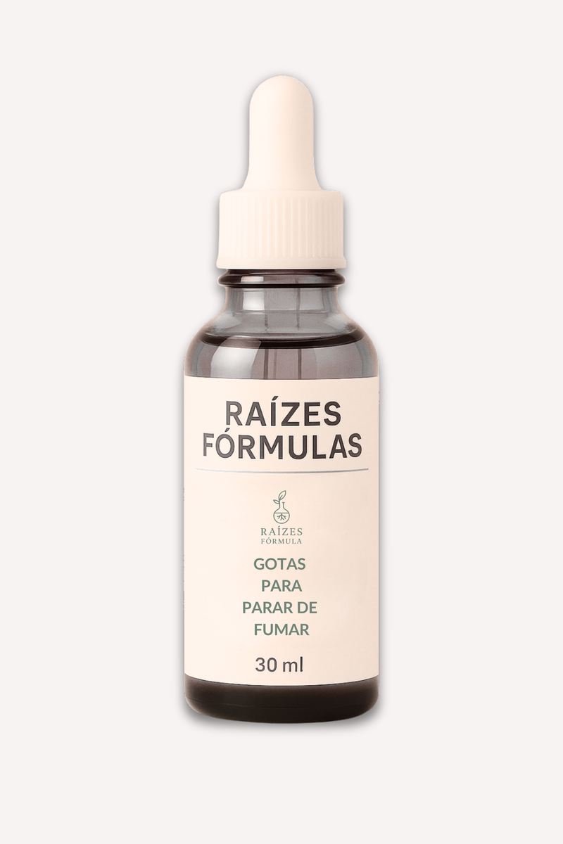 Raízes Fórmulas – Gotas para Parar de Fumar 30 ml – Tratamento Homeopático Antitabagismo