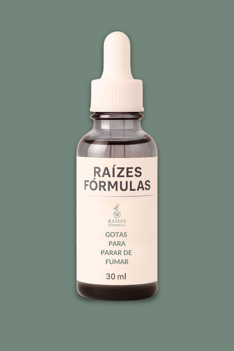 Raízes Fórmulas – Gotas para Parar de Fumar 30 ml – Tratamento Homeopático Antitabagismo