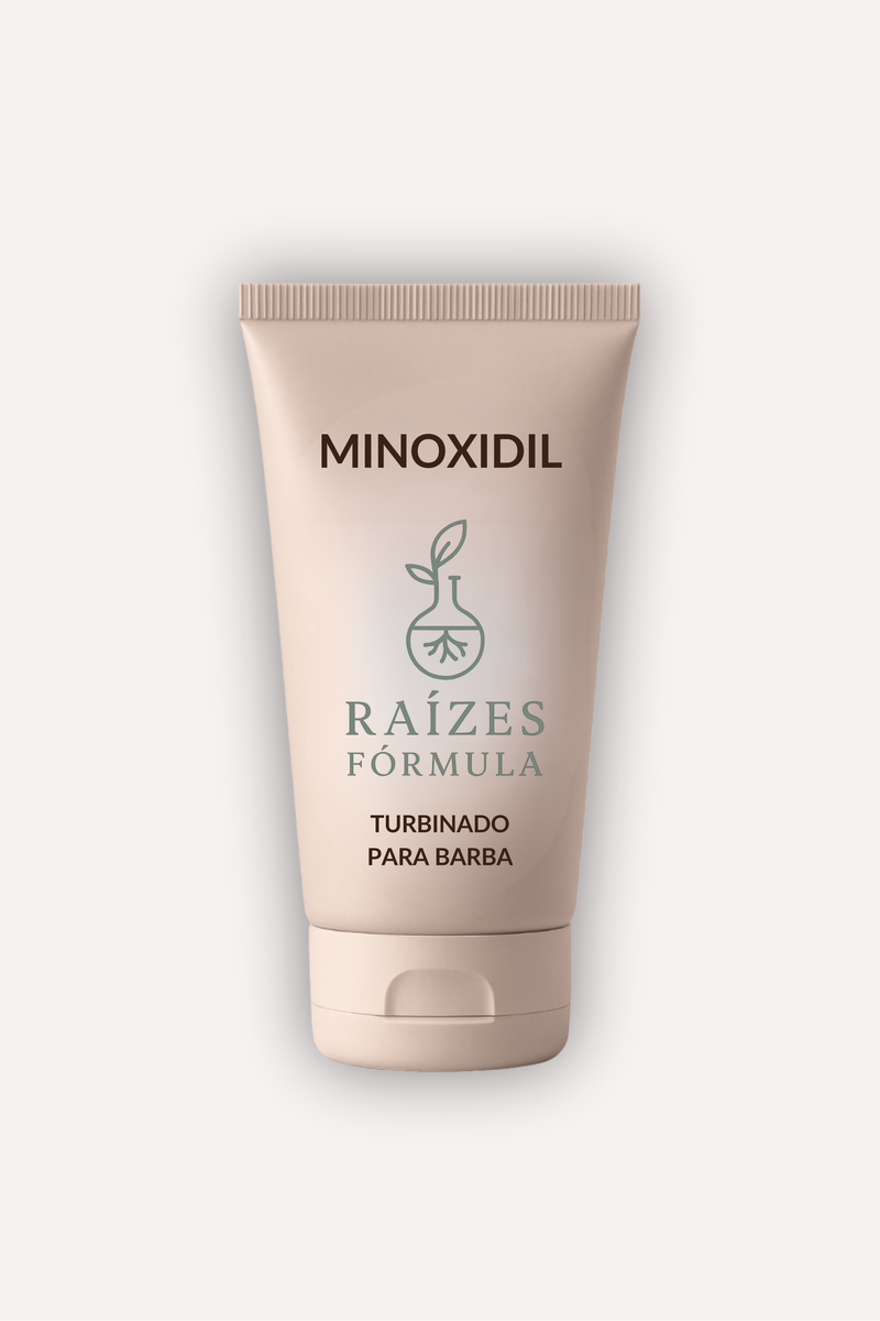 Raízes Fórmulas – Minoxidil Turbinado para Barba 60g – Crescimento, Volume e Preenchimento