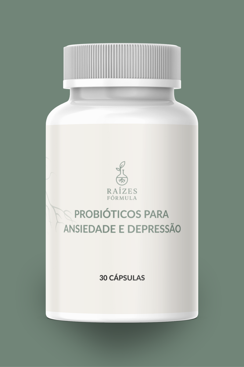 Raízes Fórmulas – Probióticos para Ansiedade e Depressão – Equilíbrio Mental e Intestinal